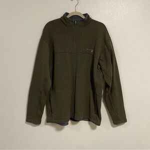 Columbia Jacket Men’s Size XL Olive Green Fleece GRT Full Zip sweater jacket
